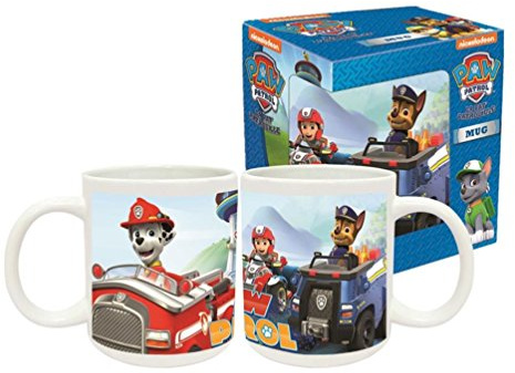 New Import PAW36-18KCECBZ Taza con Diseño Paw Patrol Niño, Cerámica, Multicolor, 15x5x10 cm