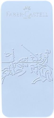 FABER-CASTELL 201524 - Geschenkset Grip 2010 sky blau, mit Füller M und Kugelschreiber XB, im Metalletui