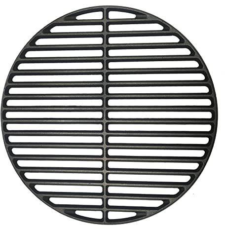 Quantfire 13 Cast Iron Cooking Grate for S/MiniMax Big Green Egg Grate Accessories Round Grates for BGE or Other Same Size Charcoal BBQ