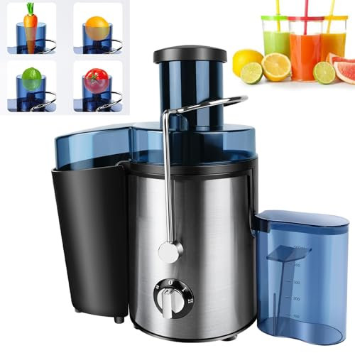 Centrifugal Juicers, 500ML Juicer Machine Fresh Fruit Machines with Anti-Drip & Anti-Slip Function, 400W Electirc Juice Maker, BPA-Free, Stainless Steel Filter, Easy to Clean