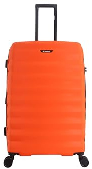 SAXOLINE Reisekoffer, groß, erweiterbar, Kollektion Flow, Maße: 77,5 x 53 x 30 cm, Fassungsvermögen: 100 l, Gewicht: 4,9 kg, orange, Modisch