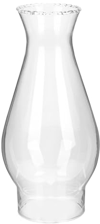 HEALLILY Lampada ad Olio in Vetro, Paralume Retrò Trasparente per Campeggio, Facile Installazione, Ricambio per Copertura Vecchia o Rotta,
