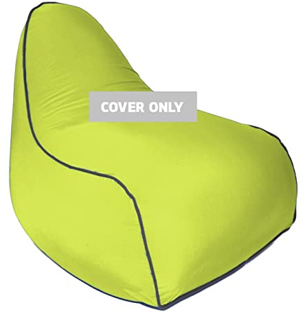 Yogibo Zoola Lounger Outdoor Bean Bag Replacement Cover, Water Resistant, Removable, Washable, Grass