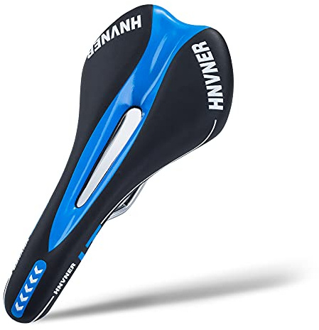 HNVNER Sella per Bici Mountain in Gel, Sella per Bicicletta Comodo Ergonomico Impermeabile e Traspirante Adatto per Biciclette, MTB, City Bike, Bici da Corsa