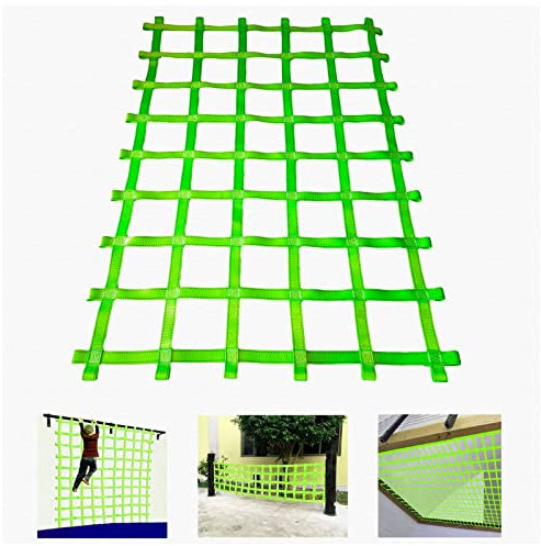 DREAMOSA Custom Netting,Playground Rope Cargo Net Climbing Rope Ladder for Treehouse Obstacle Course Accessories Outdoor Play Webbing Kids Hammock Climbing Wall Swinging Bridge Fence,Heavy Duty