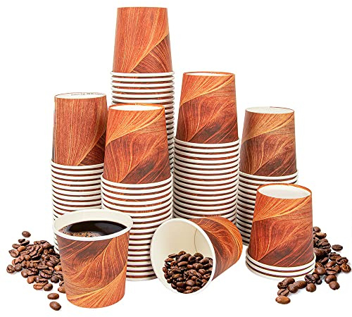 García de Pou 1000 Unités - Gobelets Boissons Chaudes 1 Paroi Arizona 120 ml 230 + 18 Pe g/m2, 6,2/4,5 x 6 cm Marron Carton