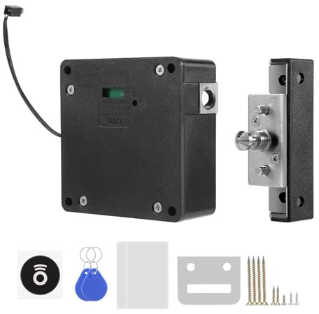 Clickinline Electronic Cabinet Lock Hidden DIY Cabinet Lock RFID Home Office Smart Drawer Locker for Door Wardrobe Cupboard