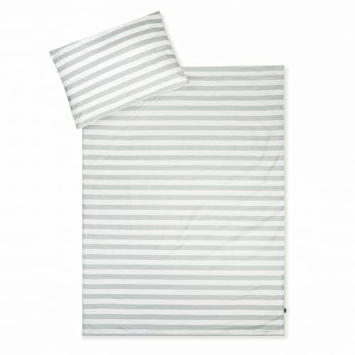 Julius Zöllner Bettwäsche Organic Stripes, Gr. 100x135 und 40x60 cm, Kinderbettwäsche, Schadstoffgeprüft