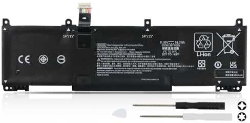 51.3Wh RH03XL RHO3XL RH03 Laptop Batteri för HP ProBook 440 445 450 455 G9 G10,ProBook 640 650 G9 G10,EliteBook 640 645 650 655 G9 G10,ZHAN 66 Pro A 14 G5 Series M64307-171 M64307-2C1 RH03051XL-PL