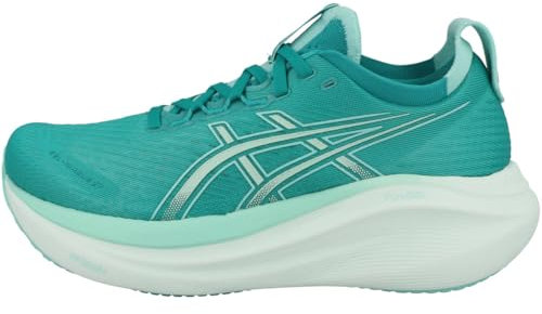 ASICS Damen Gel-Nimbus 27 Sneaker, Wave Teal/Illuminate Mint, 46 EU