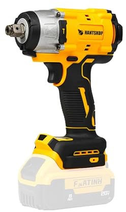 Cordless Impact Wrench, 1/2 inch, 3600 RPM, 430N.m Torque, Compatible with Dewalt 20V Battery (Bare Unit)