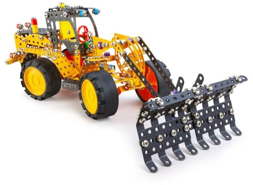 Constructor Pro Scratch – Set di costruzione in metallo – 813 pezzi – Veicolo da cantiere XXL da montare – Cofanetto esperto da 8 anni