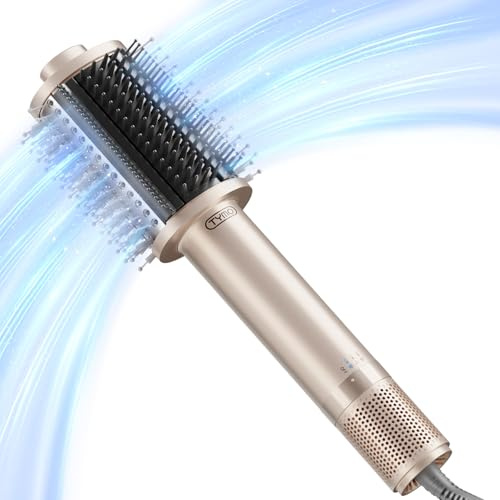TYMO Spazzola ad aria calda, leggera spazzola ad aria calda per asciugare e acconciare in uno, spazzola volume 5 in 1 con motore turbo, asciugatura rapida e delicata sui capelli, lisciare, arricciare