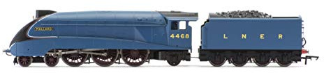 Hornby Steam Train - R3395TTS RailRoad LNER, A4 Class, 4-6-2, 4468 ‘Mallard’ - Era 3 00 Gauge Locomotives for Train Set, Engine Models for Adults - 1:76 Scale Model Gift DCC Fitted - With Sound