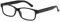 Filtral Eckige Lesebrille/Moderne Lesehilfe mit flexiblen Federbügeln für Damen und Herren/In Schwarz, +2,50 dpt, F4555708