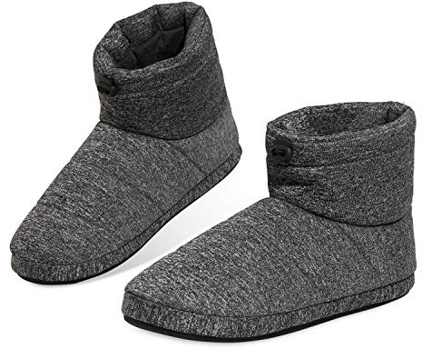 DUNLOP Zapatillas Casa Hombre, Pantuflas Hombre Altas Para Casa, Zapatillas Hombre Bota, Regalos Para Hombres y Adolescentes Talla 41-46 (44, Gris, numeric_44)
