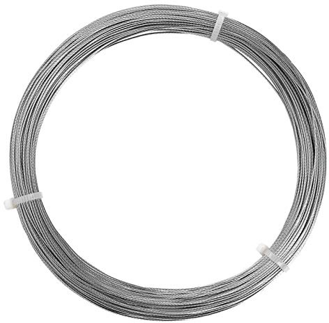 Photo Frame Picture Hanging Wire (135 Feet), Stainless Braided Steel Rope Support for Artwork,Mirrors,Clock,Supports up to 30 lbs