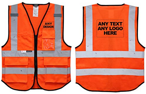 Salzmann Gilet ad alta visibilità in mesh con logo personalizzato | XS-4XL