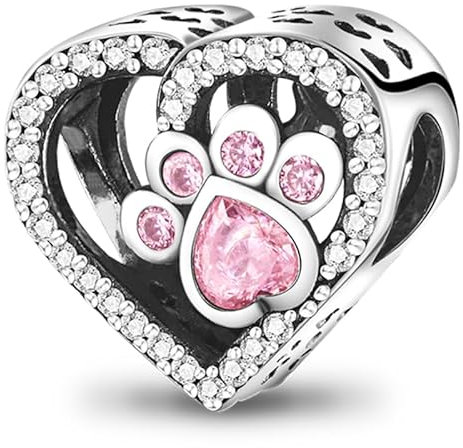 Pandach Damen Charm Anhänger für Armband 925 Sterling Silber Charms Beads passend für Armband und Halskette, Kompatibel mit Europäischen Armbänder für Frauen Mädchen C3