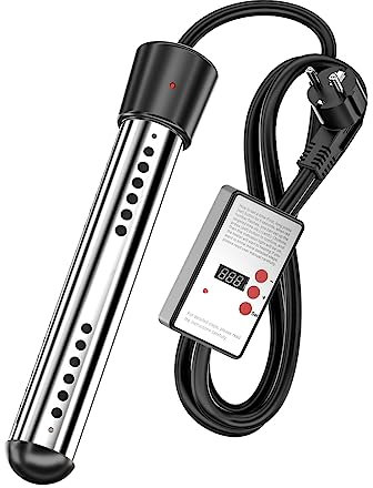 Niniang Scaldasalviette elettrico 2500 W con di spegnimento automatico riscaldamento vasca idromassaggio per l'inverno spina EU