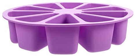 CIYODO 1pezzi Stampo Per Torta Triangolare in Silicone Alimentare Porzioni Singole Per Muffin e Torte Per Gelatine e Budini