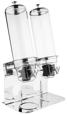 Olympia Cereal Dispenser Double St/St and SAN - 2x4Ltr