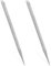 Qianyu 2 empujadores profesionales de cutículas de acero inoxidable, quitacutículas de gel, kit completo de metal para manicura, pedicura, limpiador de cutículas (12,5 x 0,58 cm)