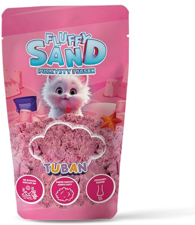 TUBAN Arena esponjosa y dinámica de 90 g, juguete de arena cinética para niños, no se pega, ligera, para moldes, color rosa