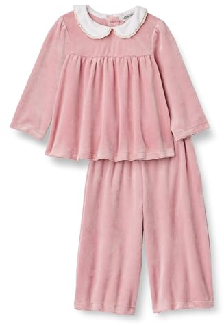Amazon Essentials x Sofia Grainge Baby Girls' Corduroy Velour Set, Blush, 18 Months