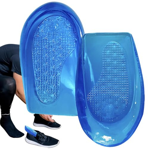 Solette per scarpe correttive per gambe, cuscinetti ortopedici in silicone, supporto per allineamento, gambe O/X, inserti stabilizzanti per ginocchio, comode coppe per tallone, correzione del piede di