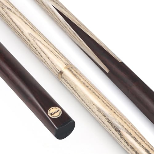 Kmise Snooker Cue Stick, 57'' Pool Cue with 9.5mm Pro Tips, Handcraft, 3 weight styles, Made of high-grade wood, Pool Sticks for Adults (20OZ chacate preto wood)