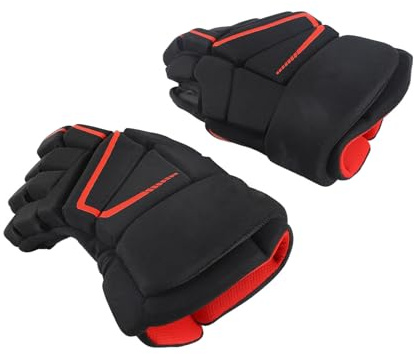 TARSHYRY Flexibla Hockeyhandskar för Is, Innebandy och Rullhockey Andningsskyddande Handredskap med Böjbart Fingerstöd (10 tum)
