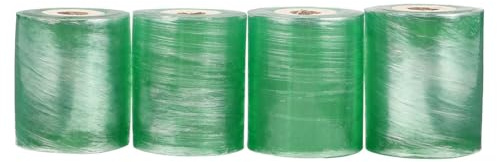 SHOWERORO Cinta de Injerto Autoadhesiva de PVC Transparente 3 CM 4 Rollos Estirable para Injertos de Árboles Frutales Cítricos y Nueces Película Flexible para Jardinería y Cuidado de