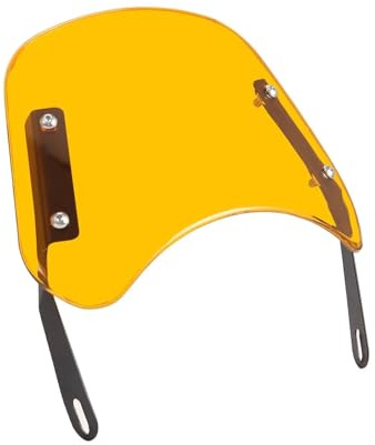 Deflektorer Till Vindruta Mc 6,5-9,45 Motorcykelstrålkastare Vindruta Universal(Yellow)