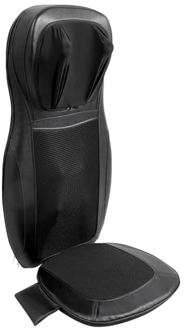 Velosh 48 W massage-sittdyna | massagematta helkroppsmassage | sittvärmare bil | massagedyna med 3 vibrationslägen, 3 massagelägen, 3 intensitetsnivåer, presenter till män/kvinnor/mamma