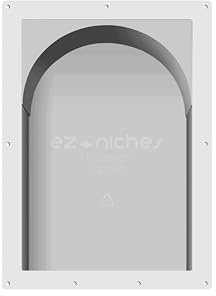 EZ-NICHES - USA - Ready for Tile Niche Preformed Bathroom Recess It Shower Shampoo Shelf (14 X 22 Arch)