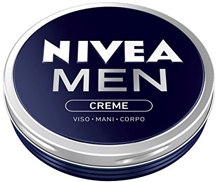 NIVEA MEN Creme Crema Idratante Uomo da 75 ml, Crema Multiuso per Corpo, Mani e Viso a Rapido Assorbimento, Crema Idratante Appositamente Studiata per la Pelle dell'Uomo