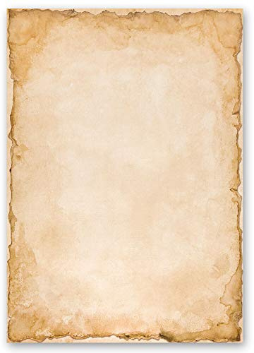 20 Sheets Motif Letter Paper! Antique & History Vintage DIN A4 - Paper-Media