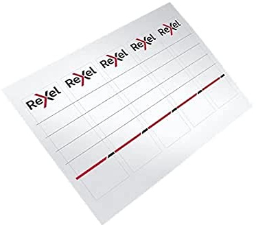 Rexel Printable Card Spine Labels for 50 mm Lever Arch File, Pack of 80, 2115550