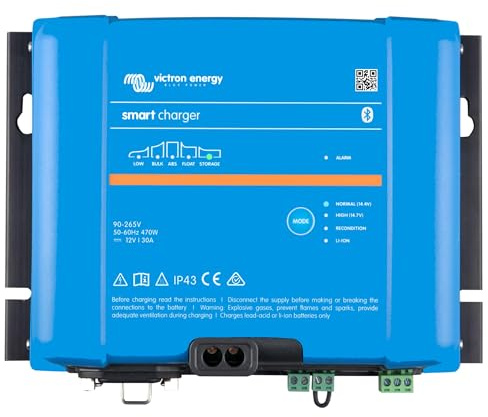 Victron Energy Smart IP43 24-Volt 16 amp 230V, 3 Output Battery Charger, Bluetooth