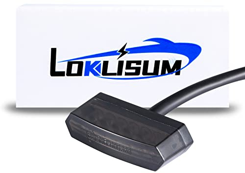 LOKLISUM Fanale Posteriore per Moto, 12V 6 LED Mini Stop LED Moto Luce Freno Universale per motociclette Dirt Bikes Quad ATV Chopper
