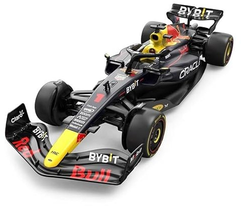 CMJ RC CARS Red Bull F1 MMCL36 modellbil tillverkad av formgjutning – officiellt licenserad, skala 1:24, formel-1-metalldisplay F1 replika