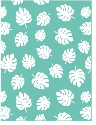 Craftelier Monsteras embossingsmapp - Pappersflygplansprägling för scrapbooking och hantverk, kompatibel med Sizzix Big Shot, Big Shot Plus, Revolution | 15 x 20 cm