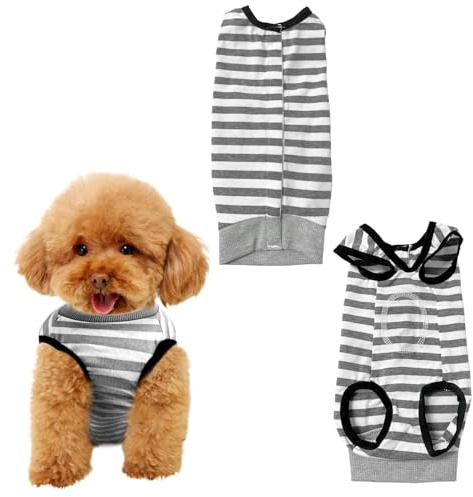 Body para Perro después de la cirugía, protección contra Fugas en el Cuerpo del Perro después de la operación, Traje de recuperación Suave para Perros, Traje Protector para Perros (1 Pieza, M)