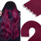 YoungSee Tape Extensions Echthaar Magenta 45cm Echthaar Extensions Tape Magenta 25g Invisible Tape in Extensions Echthaar Remy Tape Extensions Farbig Extensions Echthaar Tape #530