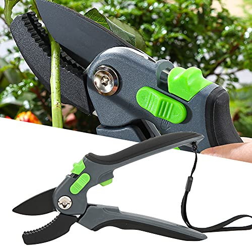 CFTGIW Multifonction Anti-Skid Gardening Garning Shares Pl Tree Bra Cuthing Cussors Tapisse de Tamis de taillé (Black)