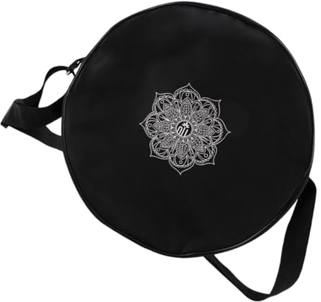 Kichvoe Borsa per Yoga in Nailon Nero di Grande Capacità Opzione di Conservazione e Trasporto Comodo per Accessori Sportivi Durante Attività Fitness