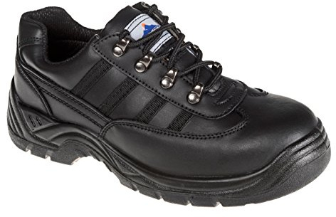 Portwest Steelite Safety Trainer S1P, Color: Black, Size: 39, FW25BKR39