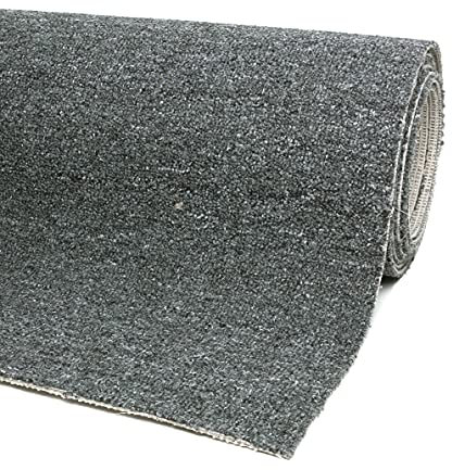 andiamo Teppichboden Henry - pflegeleicht und einfach zu verlegen - Auslegware Teppichboden - Meterware Bodenbelag in Schlingenstruktur mit Trittschalldämmung 200 x 700 cm Anthrazit