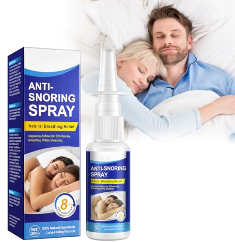 Snoreeze,Spray Anti-ronflement 30 ml,Anti-ronflement,Spray anti-Ronflement,avec Respiration Facile,Spray Nasal clair pour le passage de l',Améliorer la Qualité du Sommeil